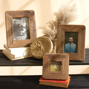 Recycled Wood Frame Trio Set dried flowers  