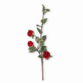 Red Camellia Stem xl flower pot  