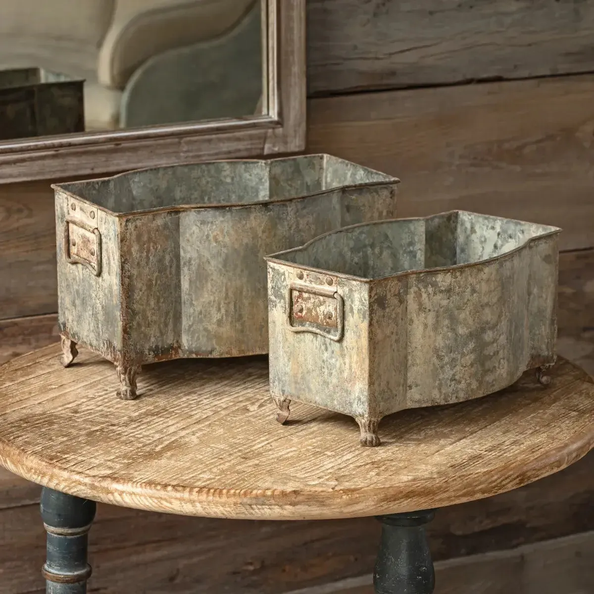 Regency Planter Set dried flowers  