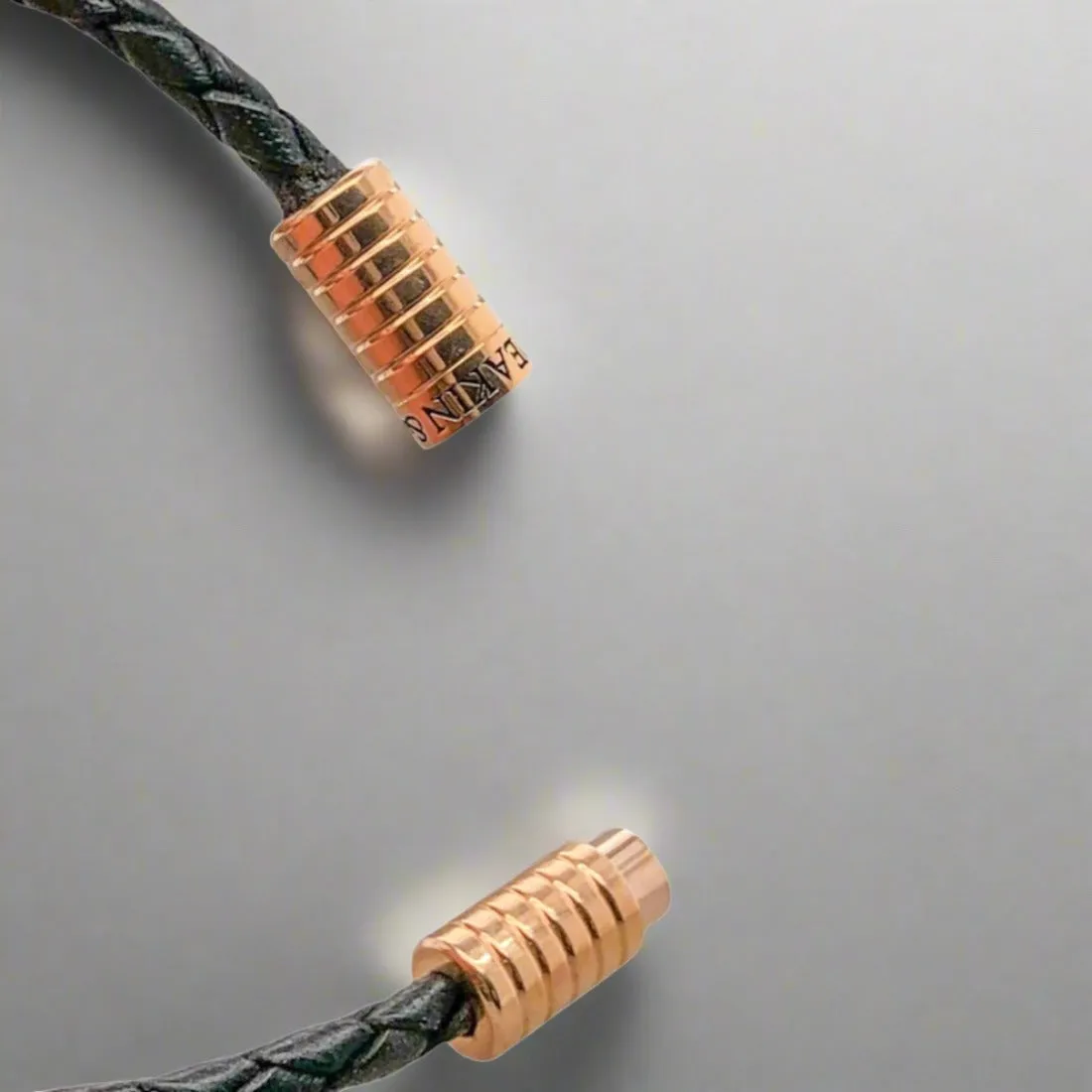 RGP Deakin & Francis Black Braided Leather Bracelet