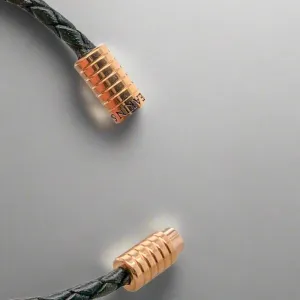 RGP Deakin & Francis Black Braided Leather Bracelet
