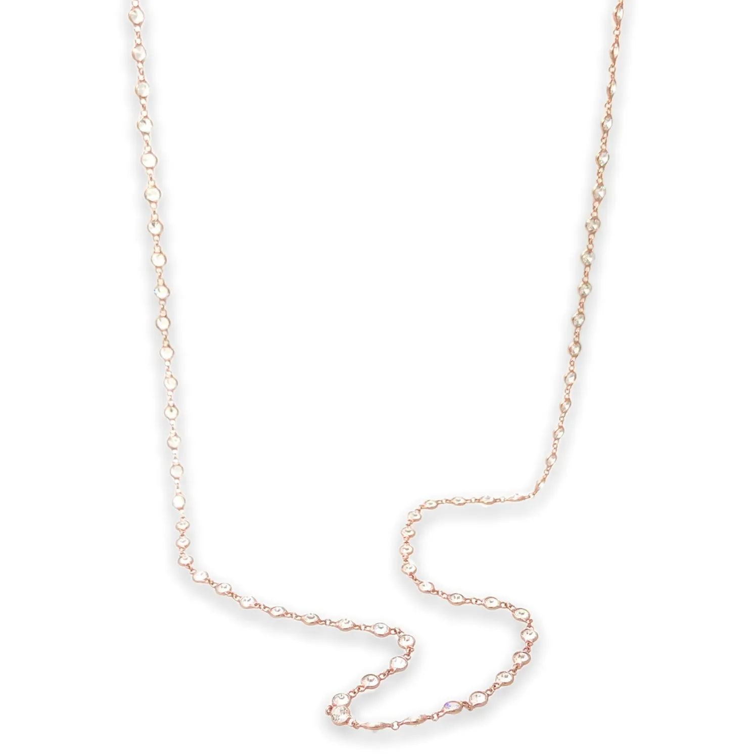 RGP Sterling with CZ By The Yard 36 Necklace
