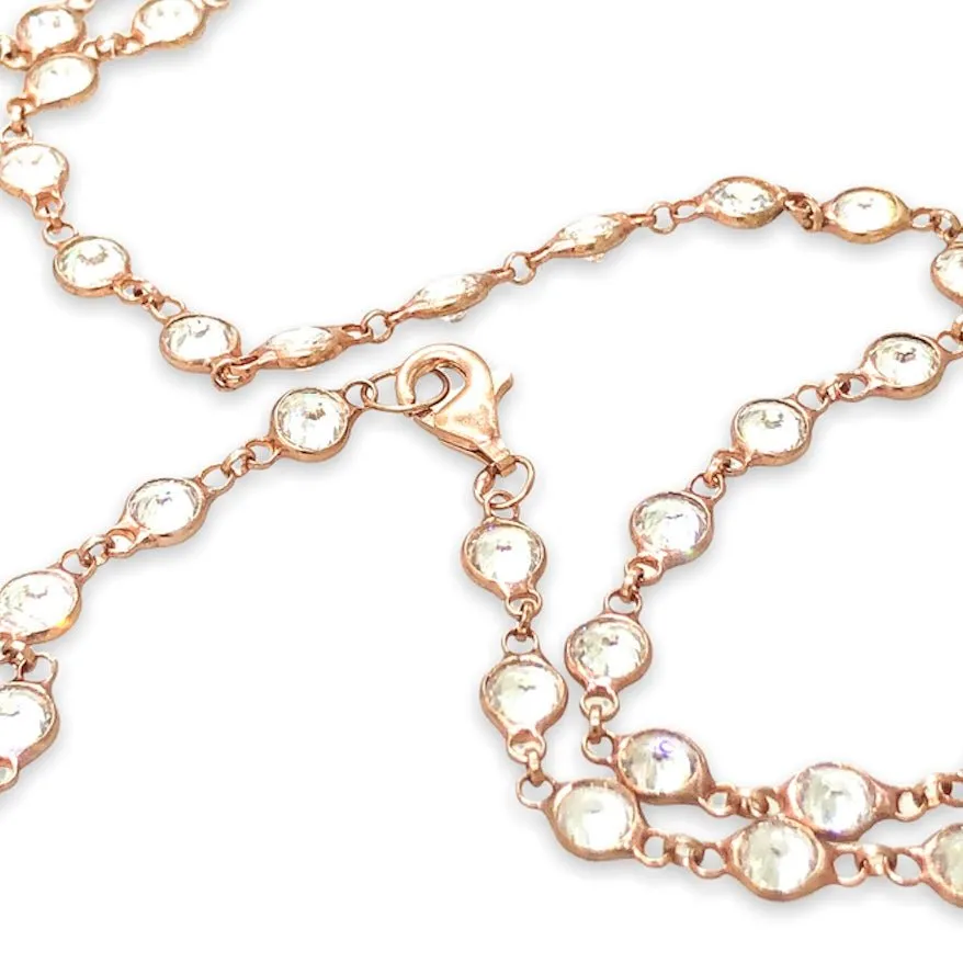 RGP Sterling with CZ By The Yard 36 Necklace