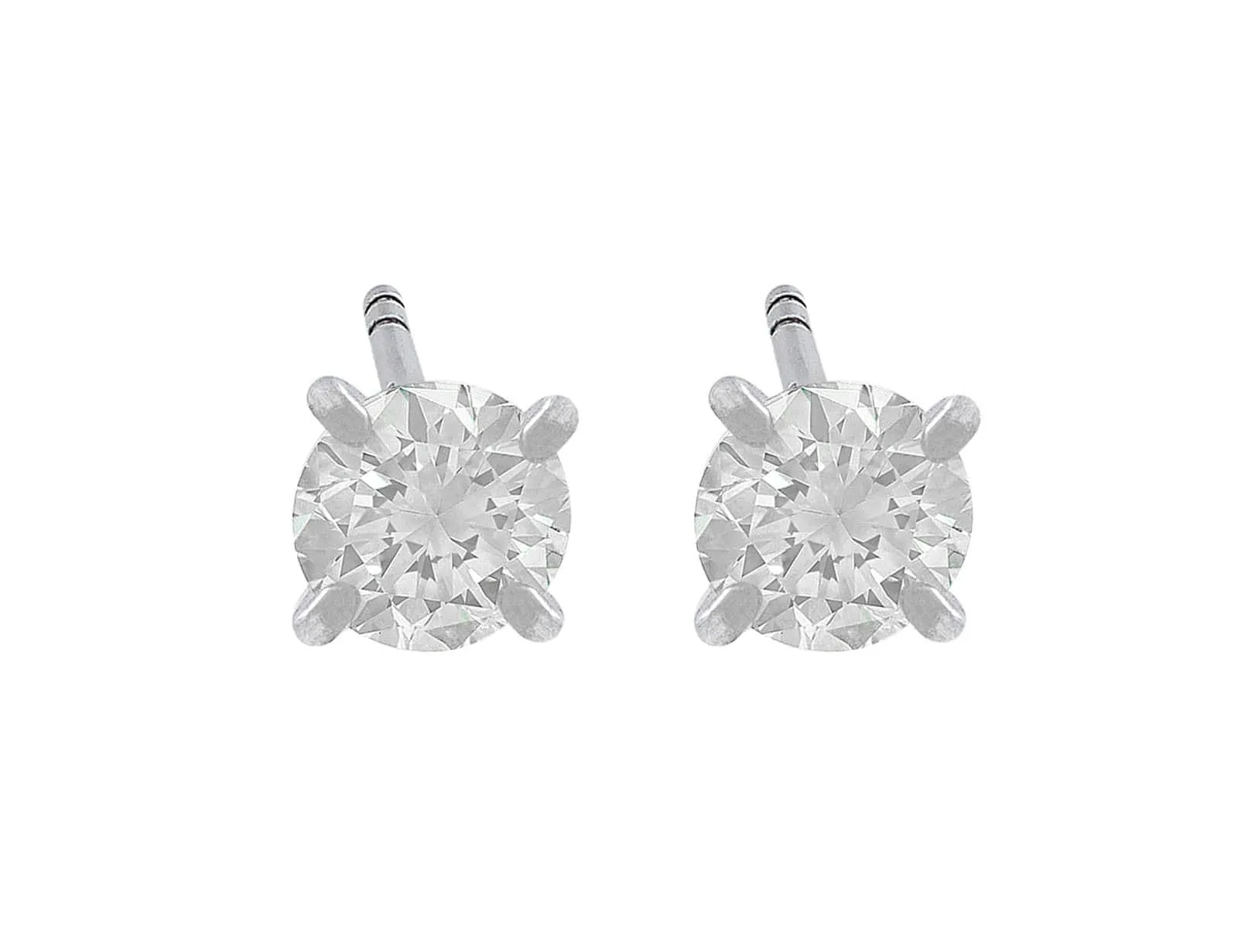 Rivire Platinum 0.48ctw Diamond Studs