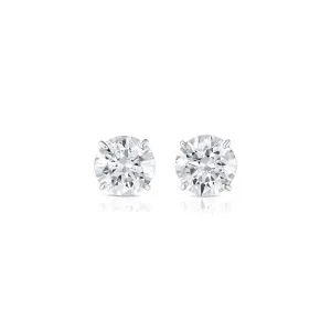 Rivire Platinum 10.03ctw Round Brilliant Cut Diamond Studs, GIA Certified
