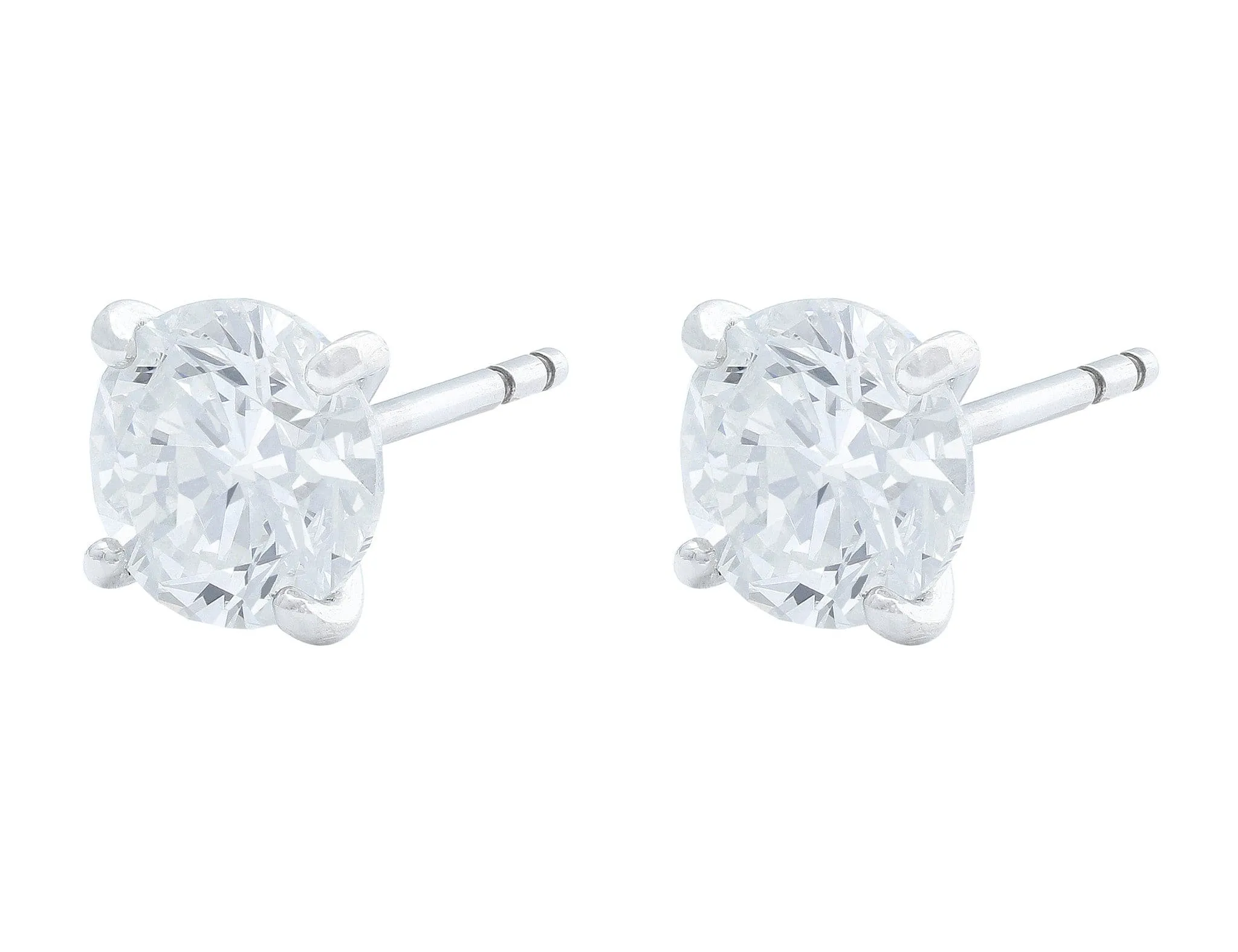 Rivi??re Platinum 3.57ctw Diamond Studs