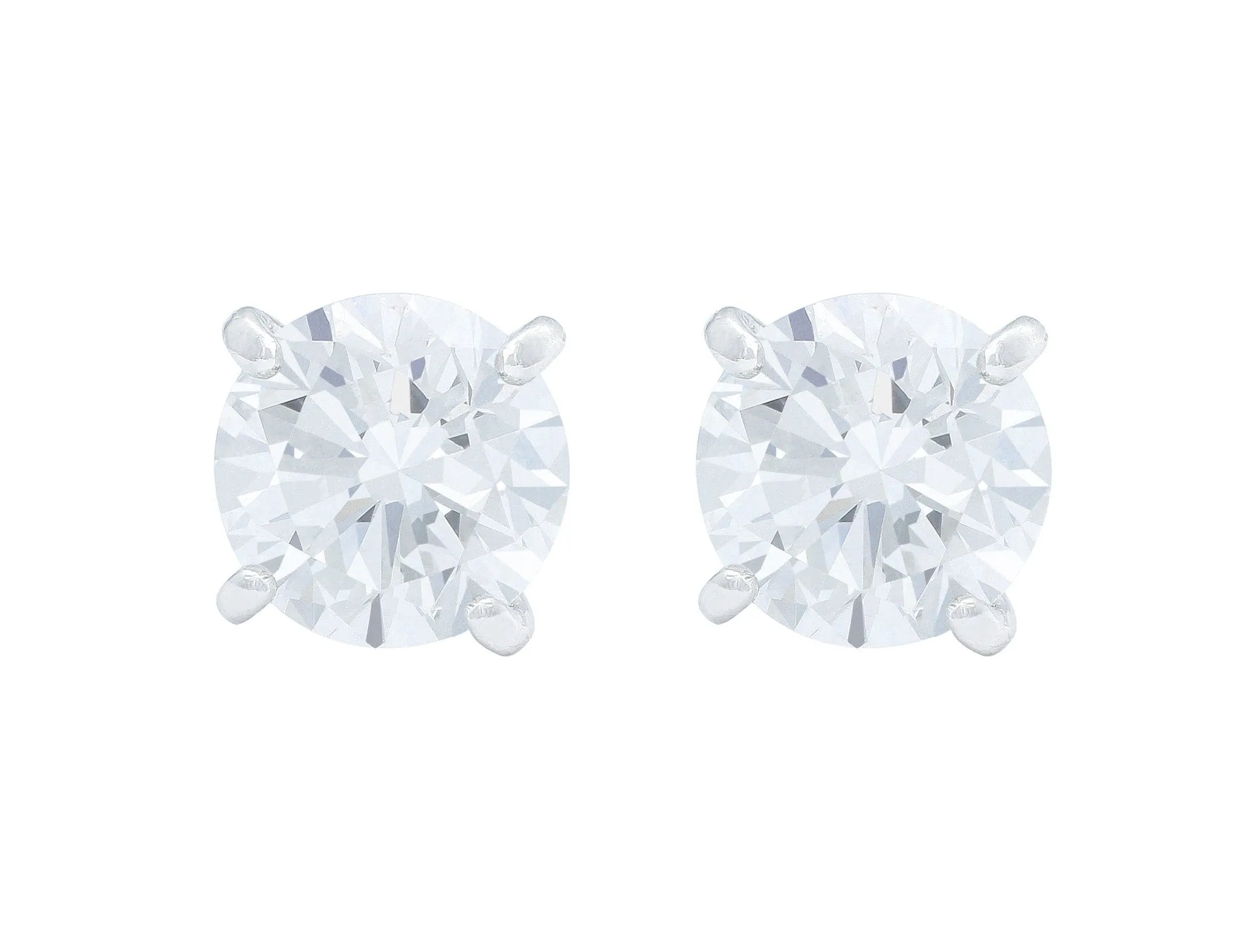 Rivi??re Platinum 3.57ctw Diamond Studs