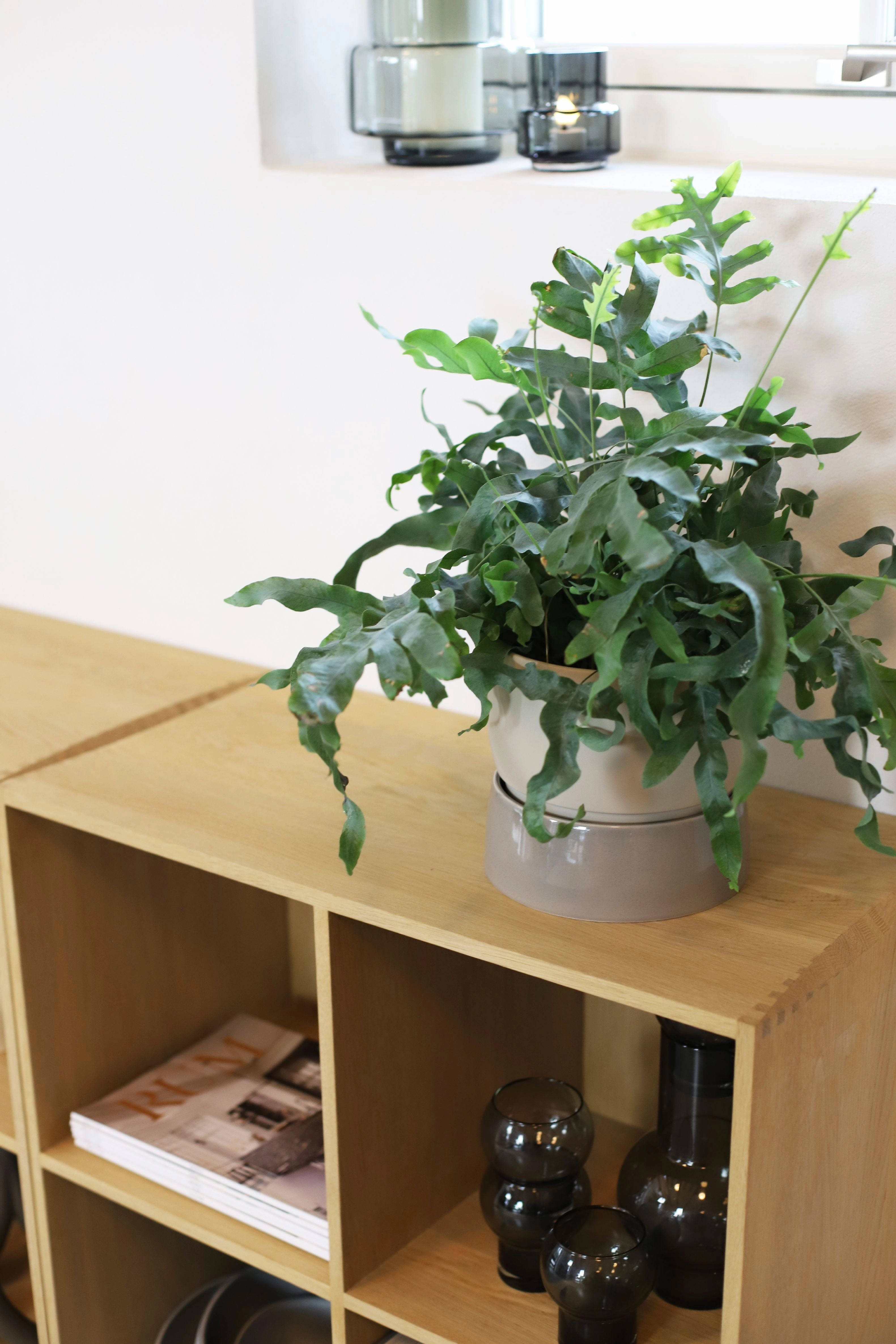 Ro Collection Two Tone Planter, Large, Dune Grey