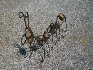Rock Art Centipede dried flower branch  