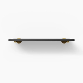Roderick Black Wall Shelf traditional flower vase  