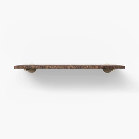 Roderick Espresso Rustic Wall Shelf traditional flower vase  