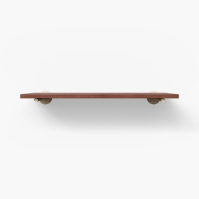 Roderick Mahogany Wall Shelf traditional flower vase  