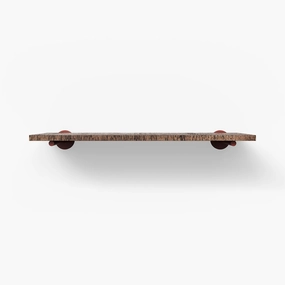 Roderick Nutmeg Rustic Wall Shelf traditional flower vase  