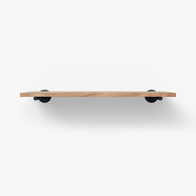 Roderick White Oak Wall Shelf traditional flower vase  