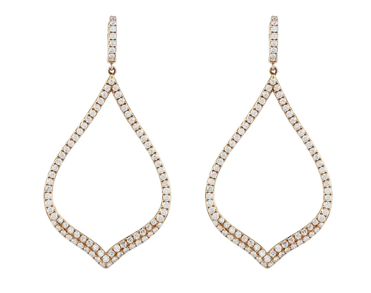 Rose Gold Diamond Earrings