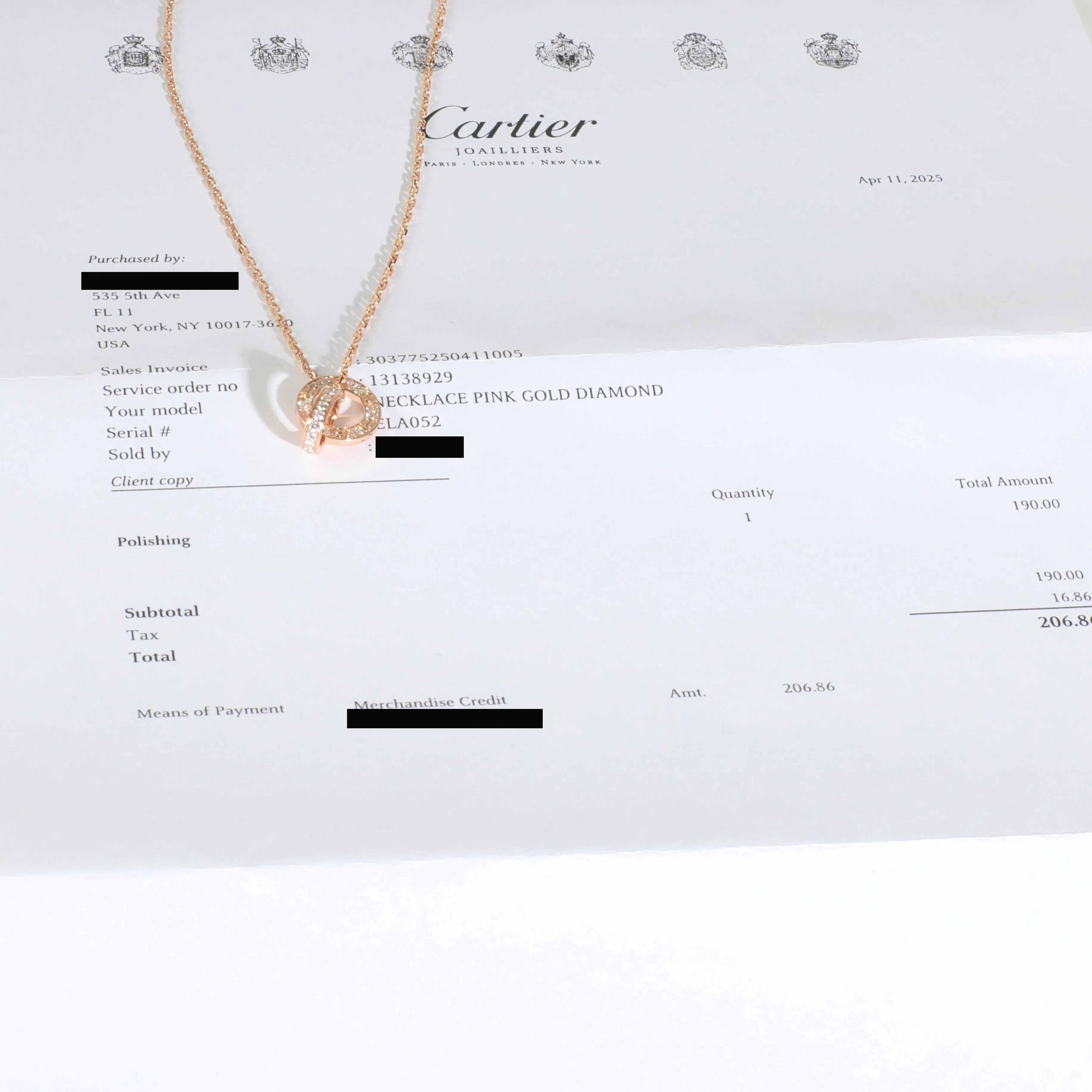Rose Gold Diamond Paved Love Pendant