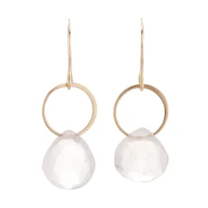 Rose Quartz Drop Earrings