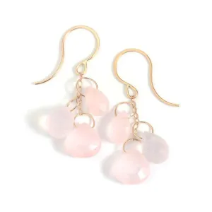 Rose Quartz Drop Earrings