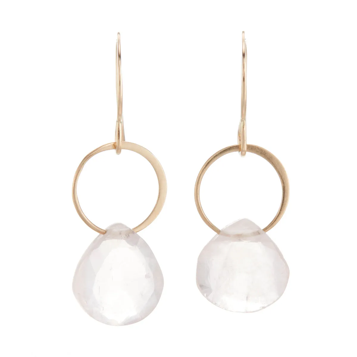 Rose Quartz Drop Earrings