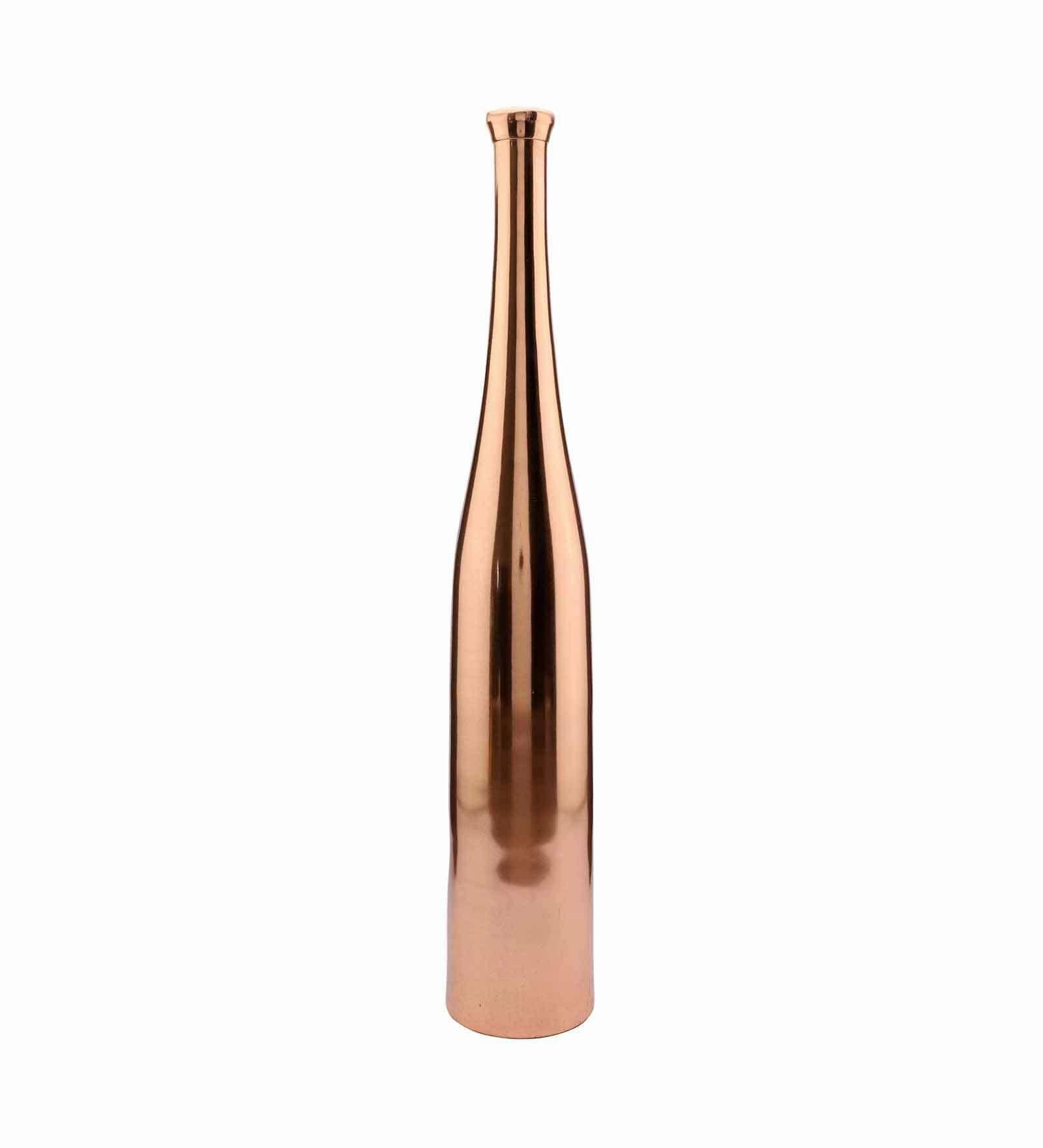 Rose gold Champagne large Bottle Vase Decor de Maison,