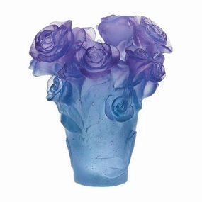 Rose Passion - Blue & Purple Vase mini ornamental plant  