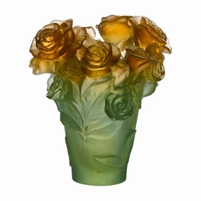Rose Passion - Green & Orange Vase mini ornamental plant  