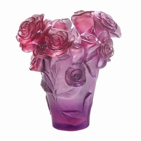 Rose Passion - Red & Purple Vase mini ornamental plant  