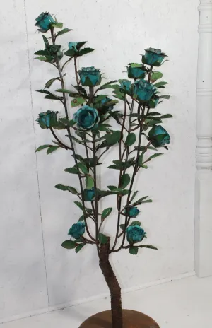 Roses on Rd Base dried flower branch  