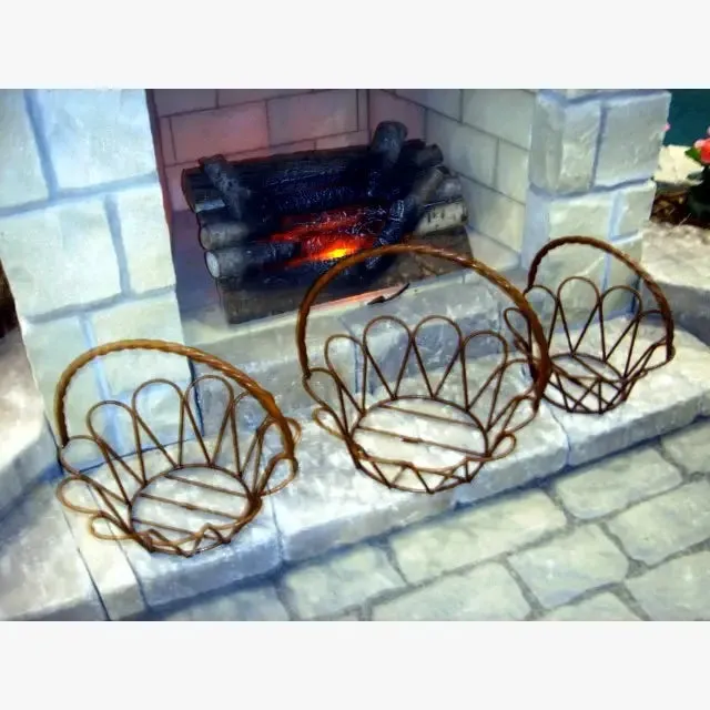 Round Baskets with Rope Handle Nested Baskets Set of 3