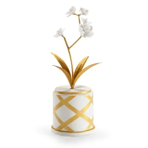 Round Gold Flower Accent dried flowers  