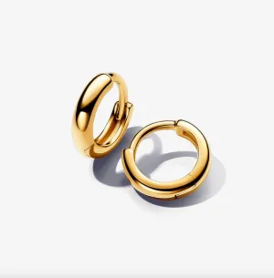 Round Huggie Hoop Earrings