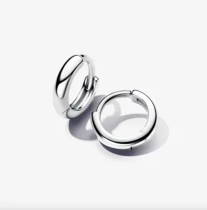 Round Huggie Hoop Earrings