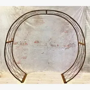Round Like Metal Circle Arbor Iron Comes Apart No Bolts