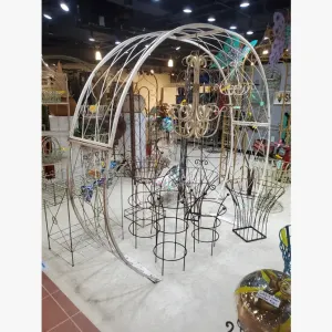 Round Like Metal Circle Arbor Iron Comes Apart No Bolts dried flower branch  