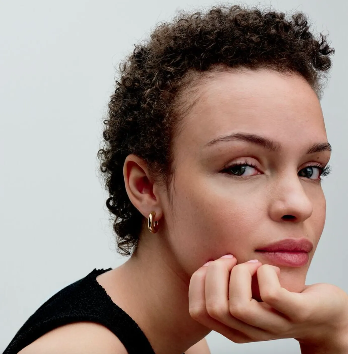 Round Open Hoop Earrings