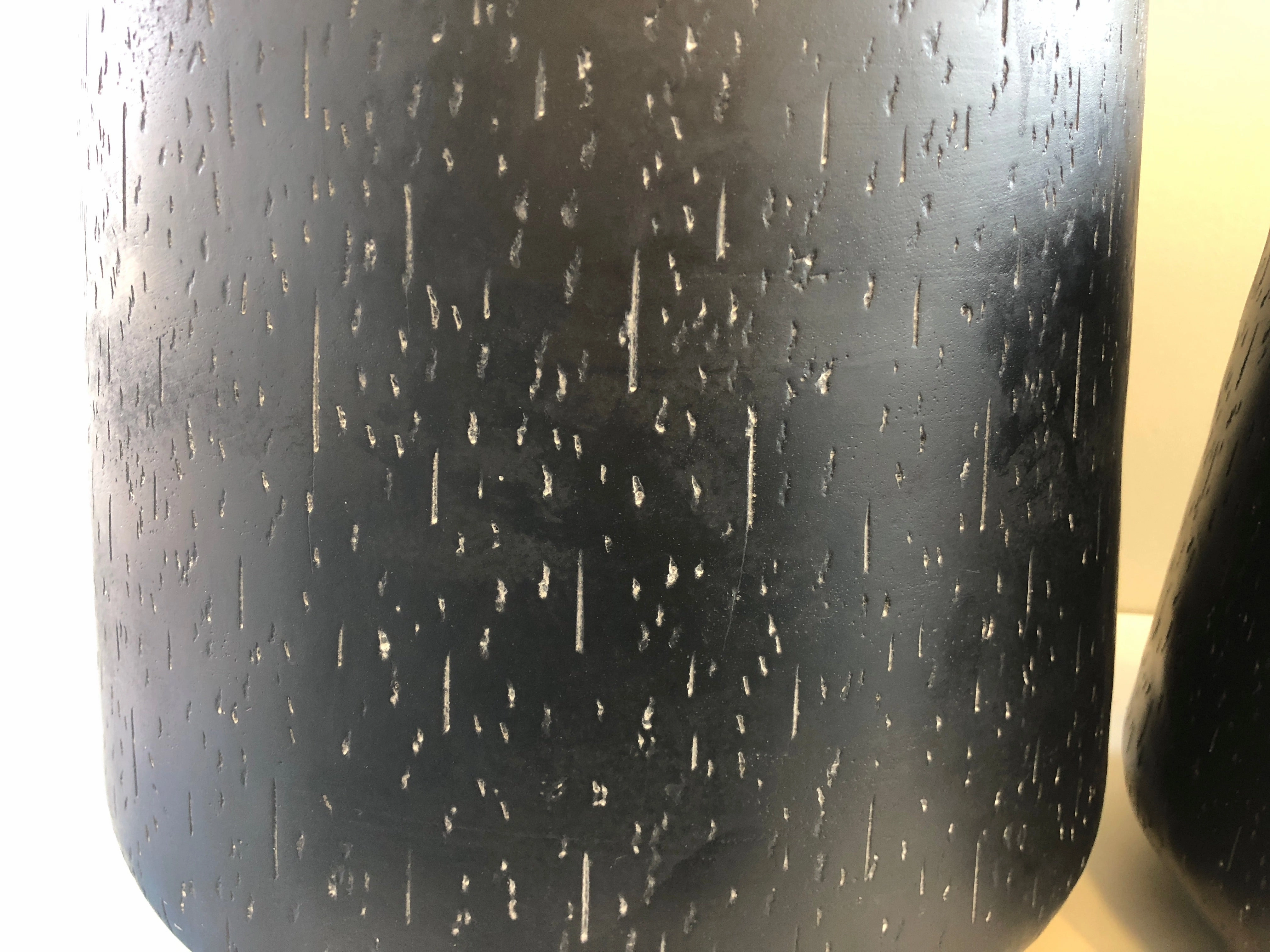 Round Charcoal Speckled Fiberglass Planter (Code: FG-1509) 3 Sizes