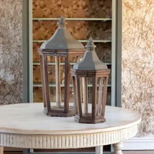 Royal Street Lantern Set dried flowers  