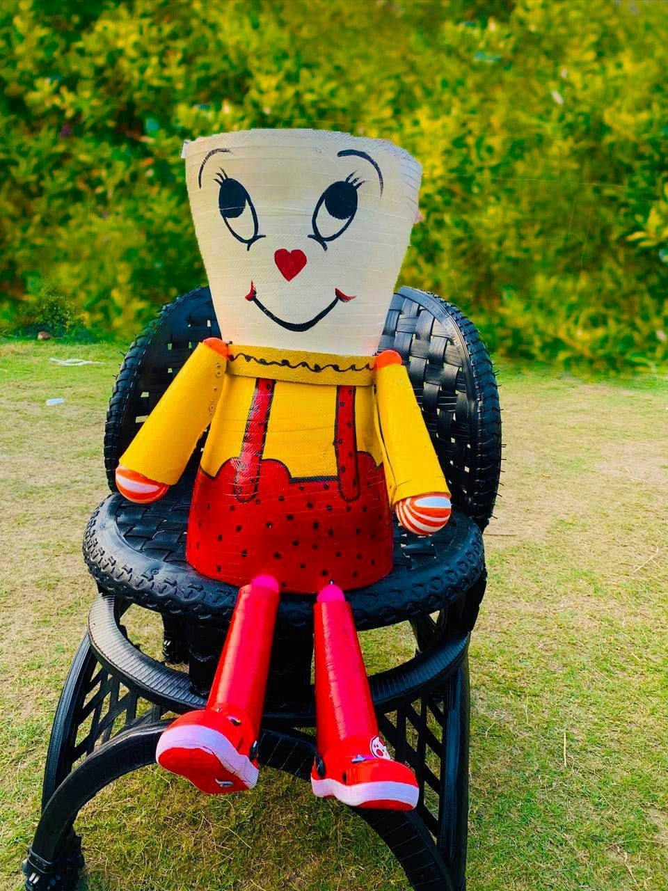 Rubber Doll Planter (Set of 2)