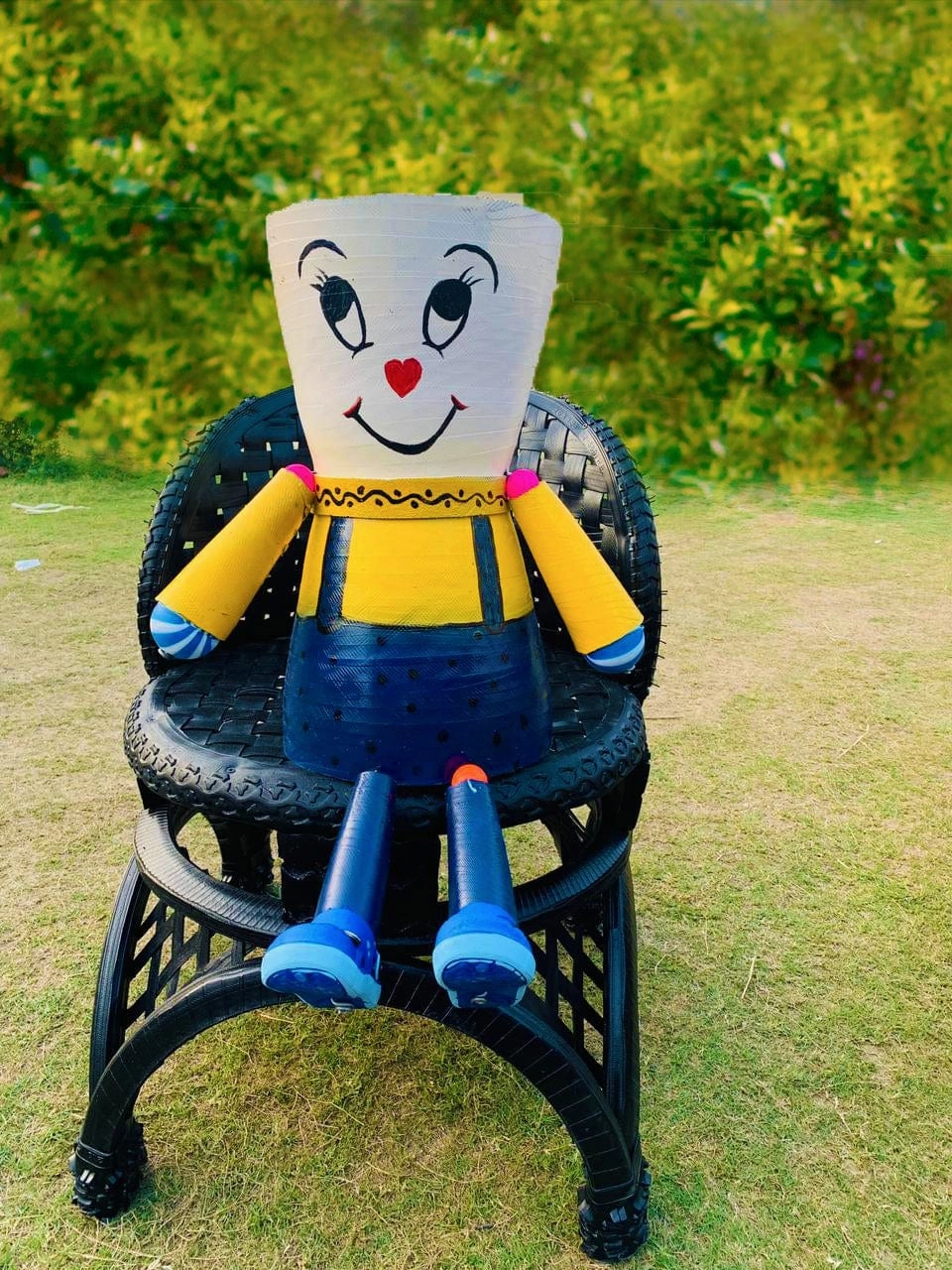 Rubber Doll Planter (Set of 2)