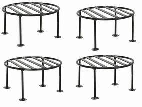 Rust Free Plant Stand for Indoor/Outdoor,Flower Pot/Plant Stand for Home Garden Balcony Living Room Decor, Flower Pot Stand, Gamla Stand (Pack of 4) cactus succulent plant  