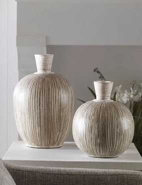 Saintes Decorative Vases (Set of 2) -  - mini ornamental plant  