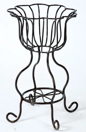Sally Daisy Wrought Iron Graduated Sizes Planters Set of 3 dried flower branch  