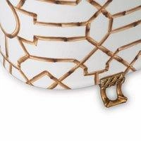 Scalamandre Baldwin White Oval Planter