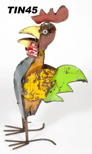 School House Rooster dried flower branch  