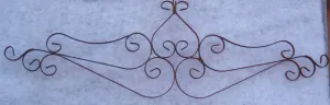 SCROLL HEADER dried flower branch  