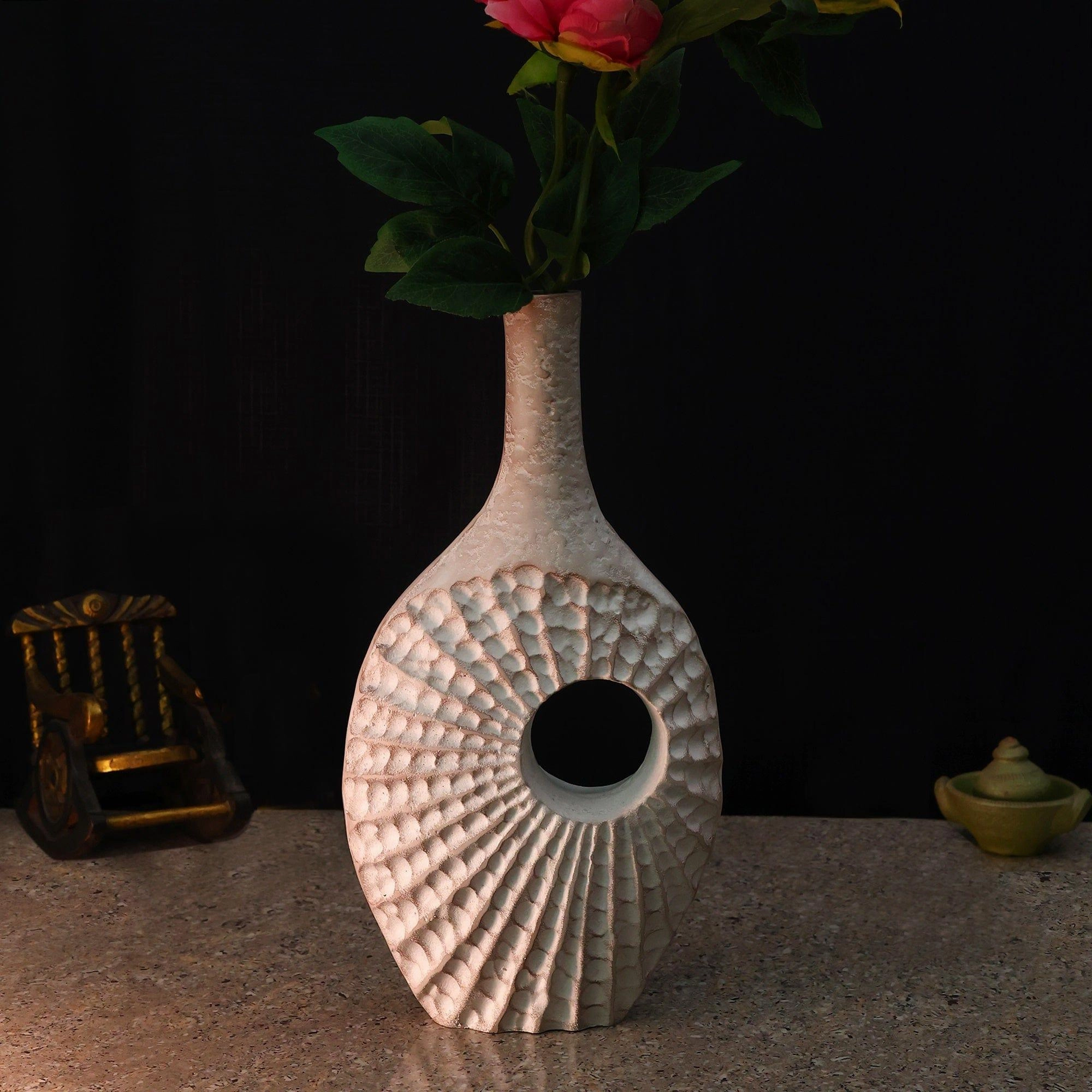 Seashell Serenity Vase - Dirty Pink Large
