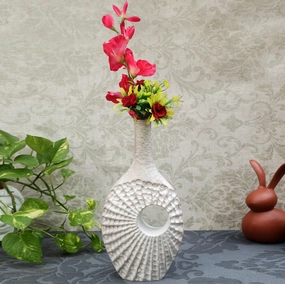 Seashell Serenity Vase - Dirty Pink Large outdoor greenery  