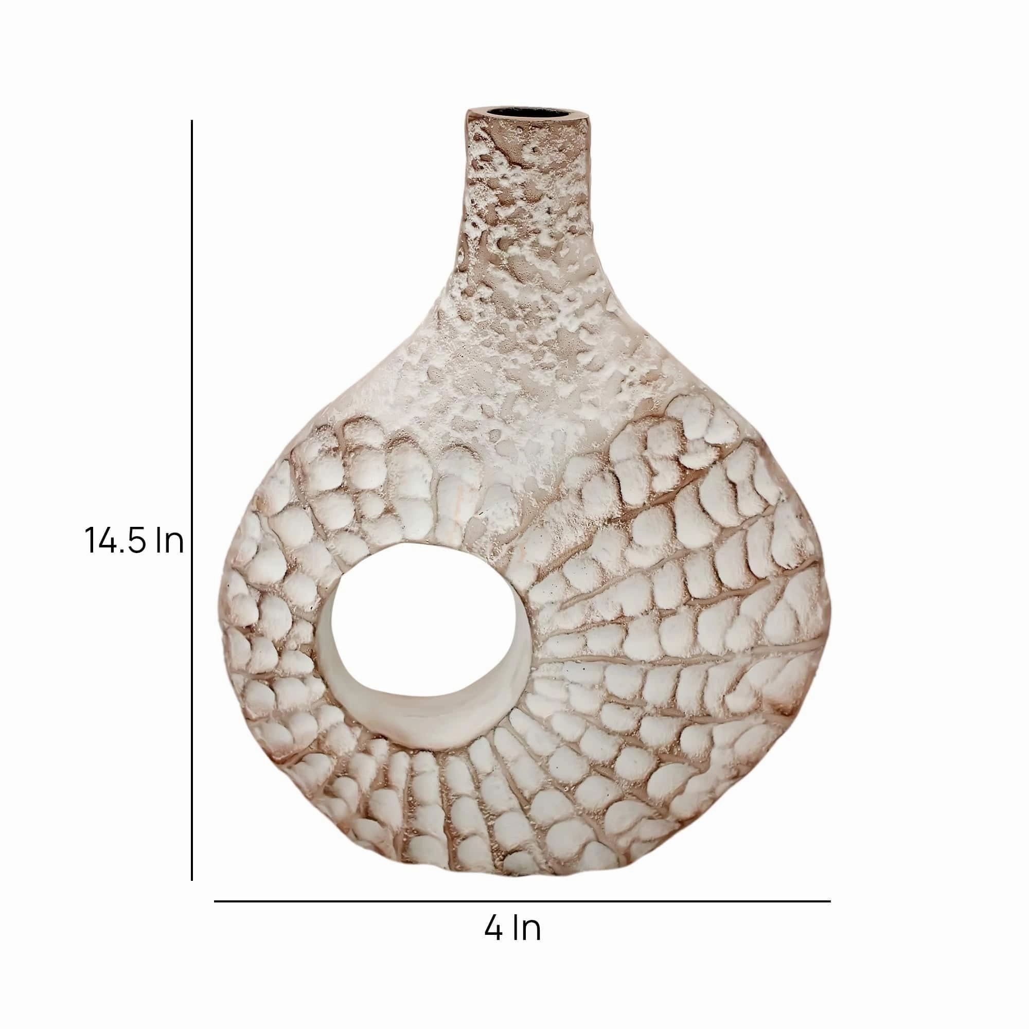 Seashell Serenity Vase -  Dirty pink