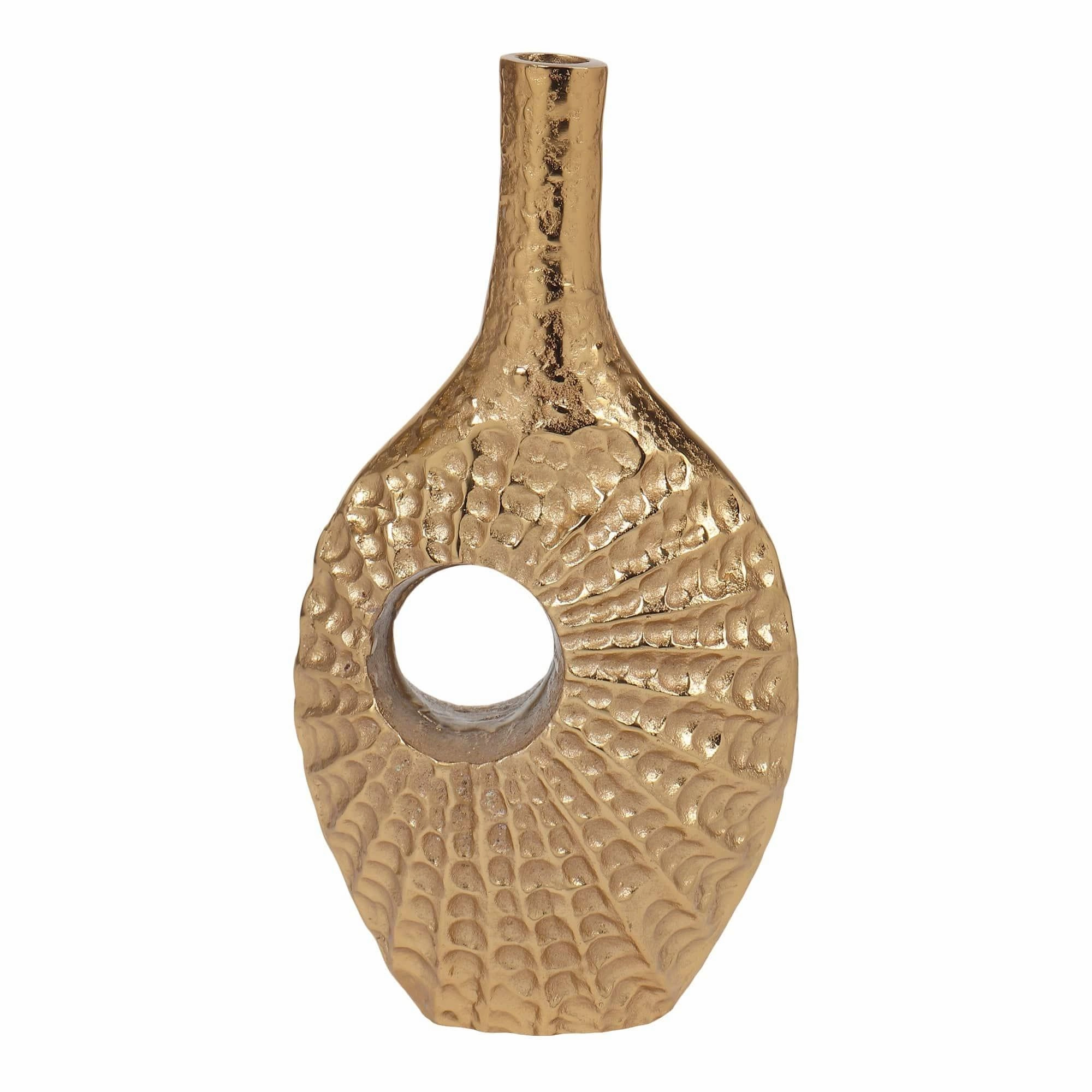 Seashell Serenity Vase - Large Gold