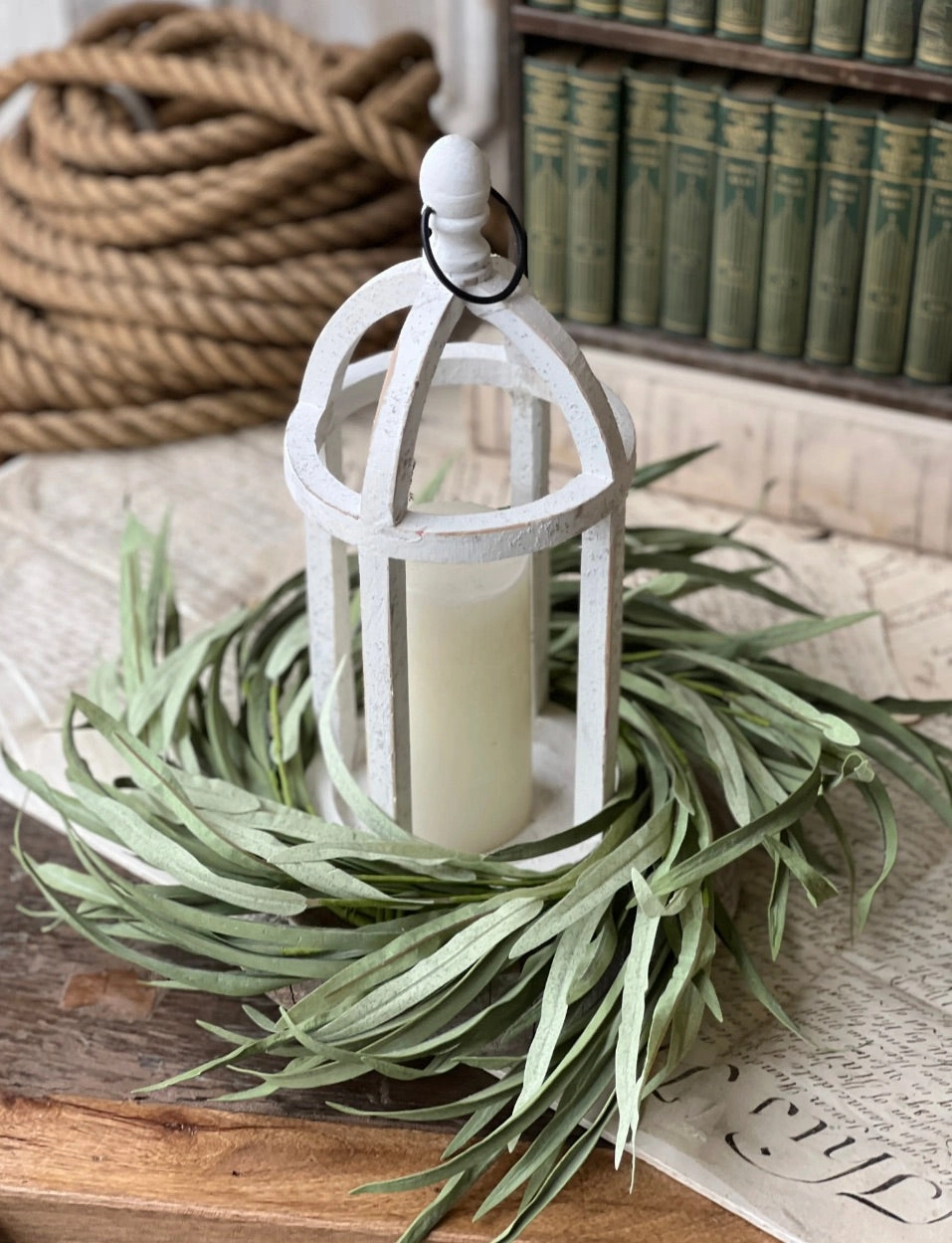 Serene Shoals Grass Candle Ring